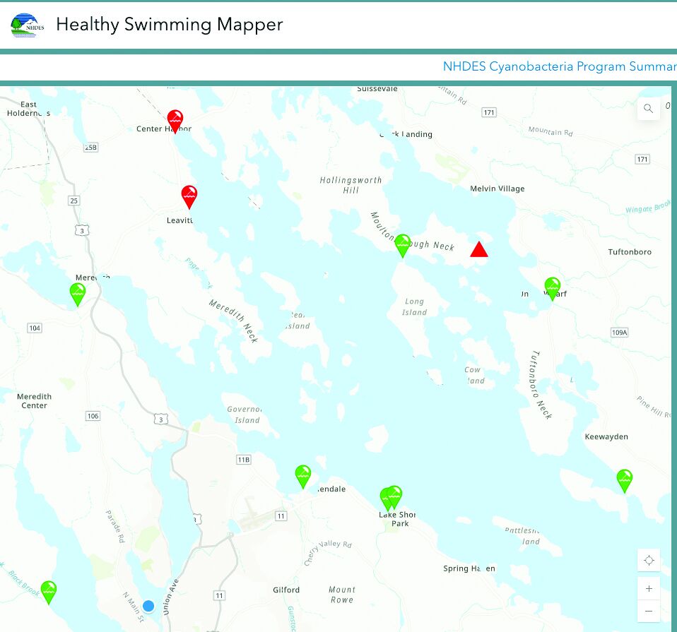 No swimming advisories in Laconia heading into weekend